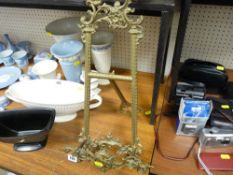 Decorative brass easel stand