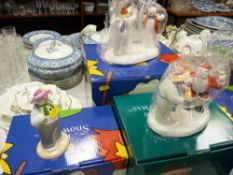 Coalport Characters three boxed figurines 'The Snowman', 'Father Christmas' and 'All Together Now'
