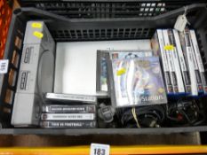 Basket of Playstation gaming items