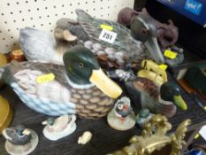 Main treen duck ornaments etc