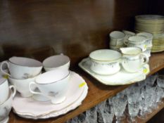 Royal Albert 'Sugar Candy' and Cauldon teaware