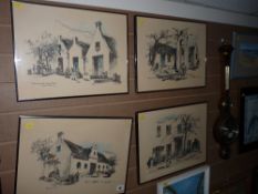 PHILLIP BARCOMBE? four prints - Continental scenes