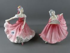 Two Royal Doulton figurines 'Elaine' HN3307 and 'Olivia' HN3339