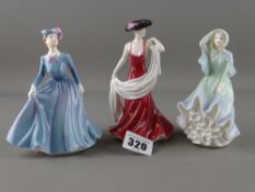Three Coalport figurines 'Bonnie Lass', 'Anne' and 'Poppy'