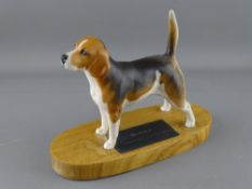 Beswick pottery model of a Beagle on a plinth