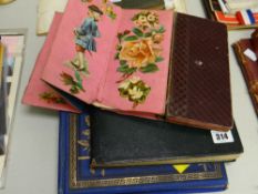 Three interesting scrapbooks with various contents