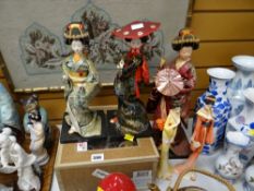 Parcel of Oriental collector's dolls etc