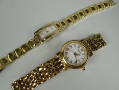 A pair of modern ladies' decorative wristwatches