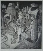 DEXTER DALWOOD rare limited edition (1/10) etching entitled 'Return of the Prodigal Son', signed