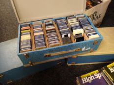 Three cases of vintage family slides