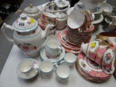 Parcel of Royal Albert 'Lady Carlisle' teaware together with a Coalport Leighton part-coffee set