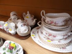 A large parcel of Royal Albert 'Lavender Rose' dinner & teaware including teapot, platters,