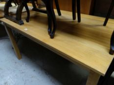 A good light oak modern kitchen table