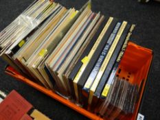 Crate of LP record box sets & others, mainly classical