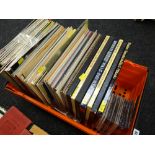 Crate of LP record box sets & others, mainly classical