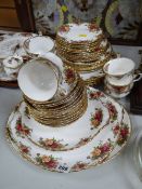 Parcel of Royal Albert 'Old Country Roses' tea & dinnerware