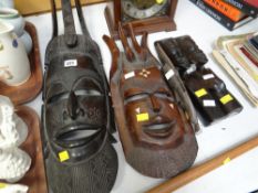 Parcel of African tribal carvings