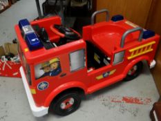 A battery operated child's Fireman Sam fire engine