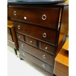 A Stag chest of drawers