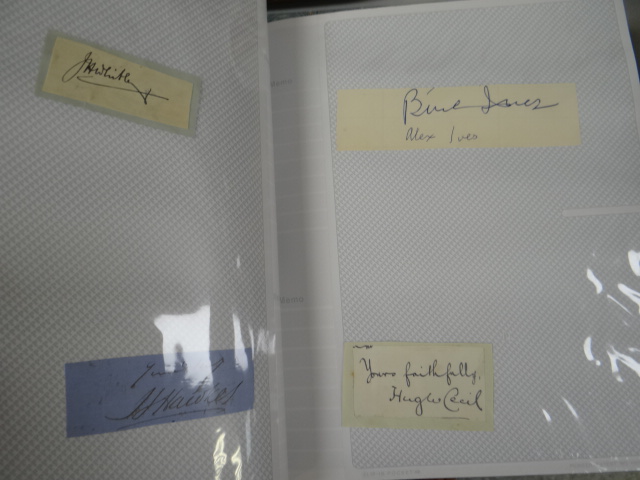 Four albums of various autographs & signatures - Image 11 of 18