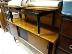 A vintage G-Plan sliding door & drawer sideboard together with a similar vintage G-Plan Long John