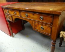 A nice mahogany ladies' four-drawer writing desk