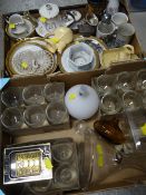 Parcel of china & glassware