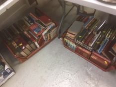 Two crates of mixed books