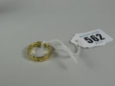 An 18ct gold Celtic design ring