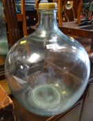 A green glass carboy