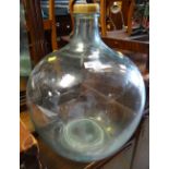 A green glass carboy