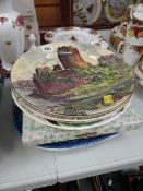 Royal Doulton plates of Pembroke Castle, Rochester Castle, The History of the Ashes & a Royal