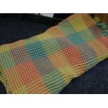 Various coloured honeycomb blanket