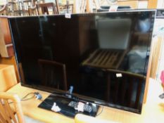 A Panasonic 38-inch flatscreen television together with a Panasonic HD recorder & Sony DVD player