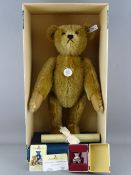A STEIFF 1906 REPLICA TEDDY BEAR, 'Blond 43', 1994 limited edition, button in ear white tag no.