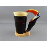 AN ORIGINAL 'MY GOODNESS, MY GUINNESS' ADVERTISING TOUCAN JUG, the base marked 'Produced in Great