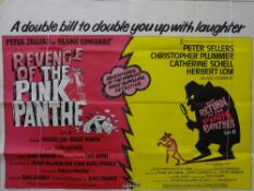 A DOUBLE BILL FILM POSTER 'Revenge of the Pink Panther' and 'Return of the Pink Panther', issued for