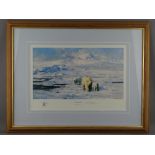 DAVID SHEPHERD OBE limited edition (1413/1500) print - titled 'Ice Wilderness', signed in pencil, 29