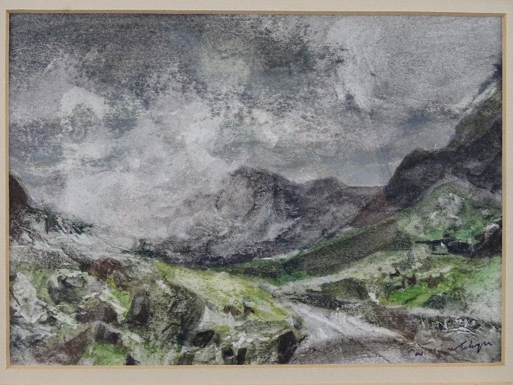 WILLIAM SELWYN watercolour - Nant Ffrancon Pass, signed, 12 x 17 cms - Image 2 of 3