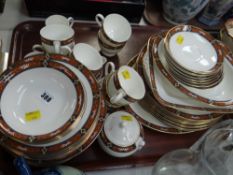 A quantity of Wedgwood Chippendale teaware