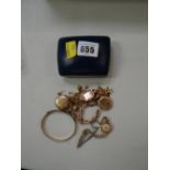 Sundry 9ct gold watches & bracelets etc, 55grams gross