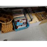 A quantity of books, vinyl records & household items etc
