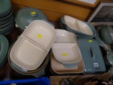 A large quantity of Denby dinnerware & cookware