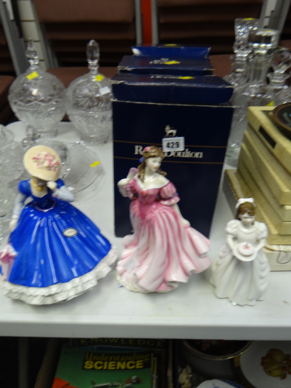 Three boxed Royal Doulton figures - 'Lauren', 'Birthday Girl' & 'Mary' (figure of the year 1992)