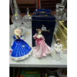 Three boxed Royal Doulton figures - 'Lauren', 'Birthday Girl' & 'Mary' (figure of the year 1992)