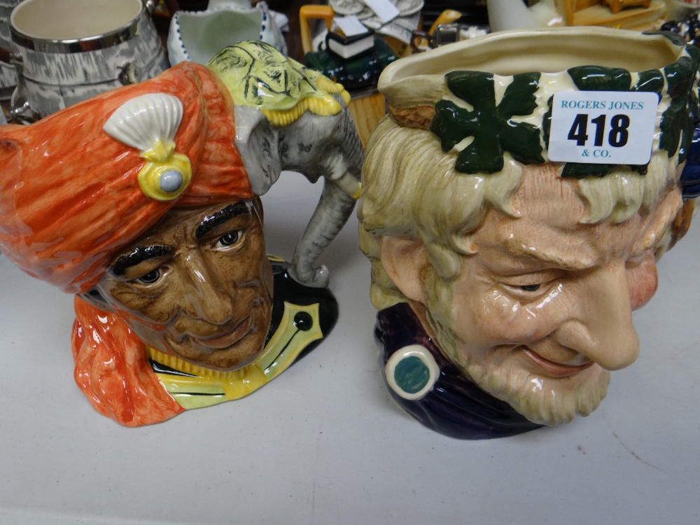 Two Royal Doulton character jugs - 'The Elephant Trainer' & 'Bacchus'
