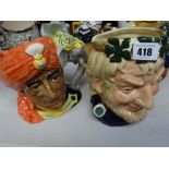 Two Royal Doulton character jugs - 'The Elephant Trainer' & 'Bacchus'
