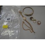 Parcel of mainly 9ct jewellery items, 30grams gross