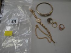 Parcel of mainly 9ct jewellery items, 30grams gross
