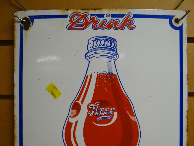 An antique enamel sign for Tizer soft drink - Image 2 of 9